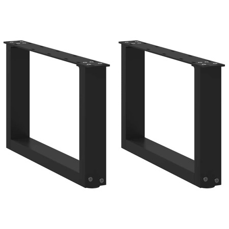 Patas de mesa de centro forma U 2uds acero negro 50x(30-31) cm von , Tischbeine - Ref: Foro24-4013136, Preis: 69,51 €, Rabatt: %