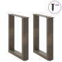 Patas para mesa de centro en forma de U 2 uds antracita acero by , Table legs - Ref: Foro24-4013155, Price: 52,30 €, Discount: %