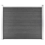 Schwarzes WPC-Zaunelement 180x146 cm von vidaXL, Zaunpaneele - Ref: Foro24-148984, Preis: 220,26 €, Rabatt: %