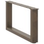 Patas de mesa centro forma U 2uds acero natural 60x(30-31) cm de , Patas para mesas - Ref: Foro24-4013143, Precio: 54,35 €, D...