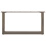 Patas de mesa centro forma U 2uds acero natural 60x(30-31) cm de , Patas para mesas - Ref: Foro24-4013143, Precio: 54,35 €, D...