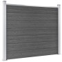 Black WPC fence panel 180x146 cm by vidaXL, fence panels - Ref: Foro24-148984, Price: 201,62 €, Discount: %