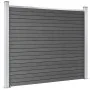 Schwarzes WPC-Zaunelement 180x146 cm von vidaXL, Zaunpaneele - Ref: Foro24-148984, Preis: 220,26 €, Rabatt: %