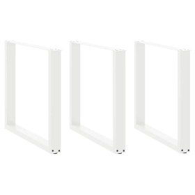 Patas para mesa centro forma U 3 uds blanco 80x(72-73) cm acero von , Tischbeine - Ref: Foro24-4013205, Preis: 129,65 €, Raba...