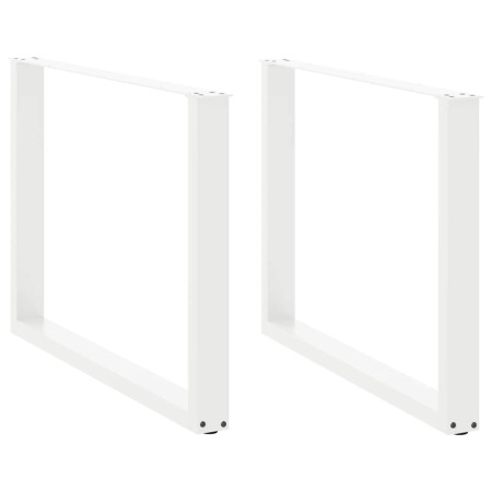 Patas para mesa comedor forma U 2uds acero blanco 100x(72-73)cm by , Table legs - Ref: Foro24-4013197, Price: 106,21 €, Disco...
