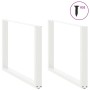 Patas para mesa comedor forma U 2uds acero blanco 100x(72-73)cm by , Table legs - Ref: Foro24-4013197, Price: 106,21 €, Disco...