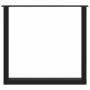 Patas para mesa de comedor en forma de U 2 uds acero negro by , Table legs - Ref: Foro24-4013188, Price: 83,62 €, Discount: %