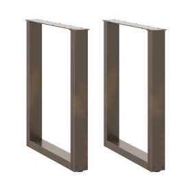 Patas mesa centro forma U 2uds acero natural 60x(72-73)cm acero von , Tischbeine - Ref: Foro24-4013183, Preis: 72,75 €, Rabat...