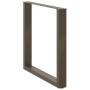 Patas para mesa comedor forma U 2uds acero natural 90x(72-73)cm by , Table legs - Ref: Foro24-4013195, Price: 95,57 €, Discou...