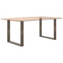 Patas para mesa comedor forma U 2uds acero natural 90x(72-73)cm by , Table legs - Ref: Foro24-4013195, Price: 95,57 €, Discou...