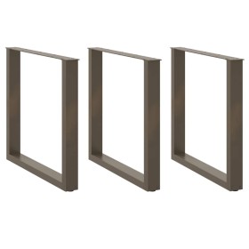 Patas mesa centro forma U 3uds acero natural 90x(72-73)cm acero von , Tischbeine - Ref: Foro24-4013211, Preis: 133,16 €, Raba...