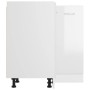 Glossy white engineered wood corner lower cabinet by vidaXL, Kitchen cabinets - Ref: Foro24-802494, Price: 118,85 €, Discount: %