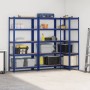 Estanterías de 5 baldas 3 uds madera contrachapada y acero azul von , Industrieregale - Ref: Foro24-3307592, Preis: 126,66 €,...