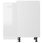 Glossy white engineered wood corner lower cabinet by vidaXL, Kitchen cabinets - Ref: Foro24-802494, Price: 118,85 €, Discount: %