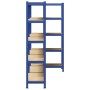 Estanterías de 5 baldas 3 uds madera contrachapada y acero azul von , Industrieregale - Ref: Foro24-3307592, Preis: 126,66 €,...
