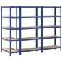 Estanterías de 5 baldas 3 uds madera contrachapada y acero azul von , Industrieregale - Ref: Foro24-3307592, Preis: 126,66 €,...