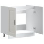 Mueble bajo para fregadero Kalmar blanco brillo 80x46x81,5 cm von , Küchenschränke - Ref: Foro24-853449, Preis: 86,26 €, Raba...