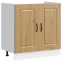 Mueble bajo para fregadero Kalmar roble artesanal 80x46x81,5 cm von , Küchenschränke - Ref: Foro24-853456, Preis: 78,78 €, Ra...