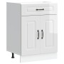 Mueble bajo cocina Kalmar madera ingeniería blanca alto brillo von , Küchenschränke - Ref: Foro24-853489, Preis: 96,30 €, Rab...
