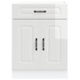 Mueble bajo cocina Kalmar madera ingeniería blanca alto brillo von , Küchenschränke - Ref: Foro24-853489, Preis: 96,30 €, Rab...