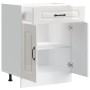 Mueble bajo cocina Kalmar madera ingeniería blanca alto brillo von , Küchenschränke - Ref: Foro24-853489, Preis: 96,30 €, Rab...