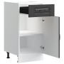 Mueble bajo de cocina Kalmar madera de ingeniería negra von , Küchenschränke - Ref: Foro24-853468, Preis: 89,81 €, Rabatt: %