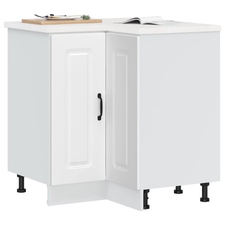Mueble bajo esquinero de cocina Kalmar madera ingeniería blanca von , Küchenschränke - Ref: Foro24-853507, Preis: 119,26 €, R...