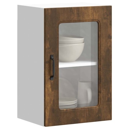 Armario pared cocina puerta de cristal Kalmar roble ahumado von , Küchenschränke - Ref: Foro24-853532, Preis: 56,82 €, Rabatt: %