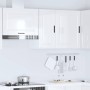Armario pared cocina Porto madera ingeniería blanca alto brillo by , Kitchen cabinets - Ref: Foro24-854019, Price: 58,59 €, D...