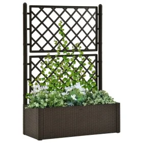 Garden bed with trellis and automatic irrigation system moca by vidaXL, Pots and planters - Ref: Foro24-313968, Price: 156,57...