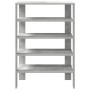 Mueble zapatero madera contrachapada gris hormigón 61x32x87,5cm by , Shoe racks and shoe organizers - Ref: Foro24-859854, Pri...