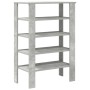 Mueble zapatero madera contrachapada gris hormigón 61x32x87,5cm by , Shoe racks and shoe organizers - Ref: Foro24-859854, Pri...