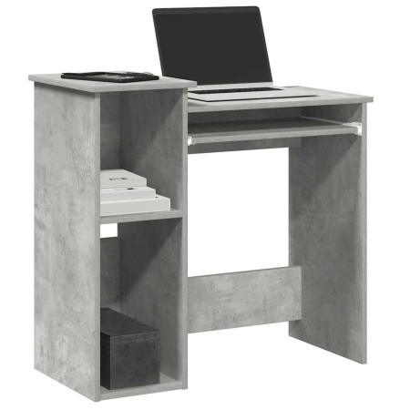 Escritorio con estantes contrachapada hormigón 84x40x78 cm von , Schreibtische - Ref: Foro24-860448, Preis: 68,20 €, Rabatt: %