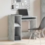 Escritorio con estantes contrachapada hormigón 84x40x78 cm von , Schreibtische - Ref: Foro24-860448, Preis: 68,20 €, Rabatt: %
