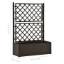 Garden bed with trellis and automatic irrigation system moca by vidaXL, Pots and planters - Ref: Foro24-313968, Price: 156,57...