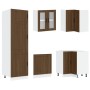 Mueble cocina Porto roble marrón 14 pzas madera contrachapada von , Küchenschränke - Ref: Foro24-3314998, Preis: 991,12 €, Ra...