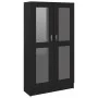 Black plywood display case 82.5x30.5x150 cm by vidaXL, Bookcases and shelves - Ref: Foro24-802760, Price: 130,95 €, Discount: %