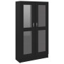 Vitrine aus schwarzem Sperrholz, 82,5 x 30,5 x 150 cm von vidaXL, Bücherregale und Regale - Ref: Foro24-802760, Preis: 137,78...