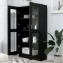 Black plywood display case 82.5x30.5x150 cm by vidaXL, Bookcases and shelves - Ref: Foro24-802760, Price: 130,95 €, Discount: %