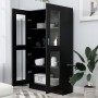 Vitrine aus schwarzem Sperrholz, 82,5 x 30,5 x 150 cm von vidaXL, Bücherregale und Regale - Ref: Foro24-802760, Preis: 137,78...
