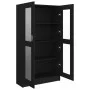 Black plywood display case 82.5x30.5x150 cm by vidaXL, Bookcases and shelves - Ref: Foro24-802760, Price: 130,95 €, Discount: %