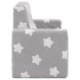 Sofá infantil de 2 plazas gris claro con estrellas felpa suave by , Baby and Toddler Furniture - Ref: Foro24-4104796, Price: ...