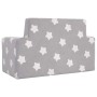 Sofá infantil de 2 plazas gris claro con estrellas felpa suave by , Baby and Toddler Furniture - Ref: Foro24-4104796, Price: ...