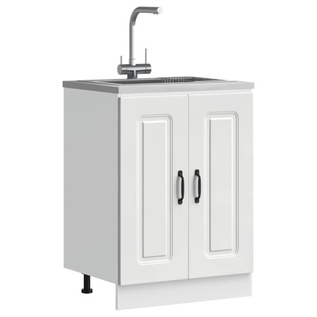 Mueble bajo para fregadero Kalmar blanco 60x46x81,5 cm von , Küchenschränke - Ref: Foro24-853437, Preis: 83,47 €, Rabatt: %