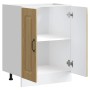 Mueble bajo para fregadero Kalmar roble sonoma 60x46x81,5 cm von , Küchenschränke - Ref: Foro24-853440, Preis: 76,15 €, Rabat...