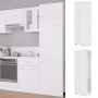 Weißer Kühlschrankschrank aus Holzwerkstoff, 60 x 57 x 207 cm von vidaXL, Küchenschränke - Ref: Foro24-802538, Preis: 187,61 ...