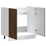 Mueble bajo para fregadero Kalmar roble marrón 80x46x81,5 cm von , Küchenschränke - Ref: Foro24-853454, Preis: 76,17 €, Rabat...