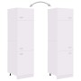 White engineered wood refrigerator cabinet 60x57x207 cm by vidaXL, Kitchen cabinets - Ref: Foro24-802538, Price: 191,30 €, Di...