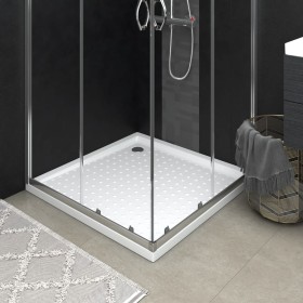 Shower tray with white ABS dots 80x80x4 cm by vidaXL, Shower trays - Ref: Foro24-148900, Price: 105,03 €, Discount: %