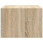 Mesitas de noche de pared con luces LED 2 unidades roble Sonoma von , TV-Möbel - Ref: Foro24-860216, Preis: 93,73 €, Rabatt: %